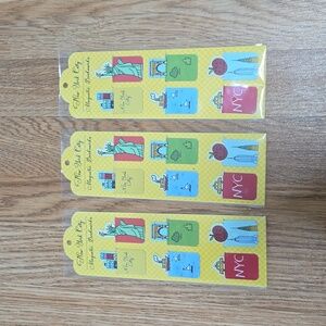 Three pieces New York fridge magnet.